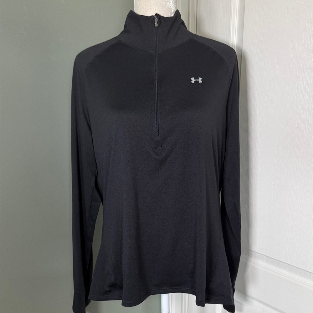Under Armour AllSeasonGear 1/4 Zip Pullover Black Athletic Top XL